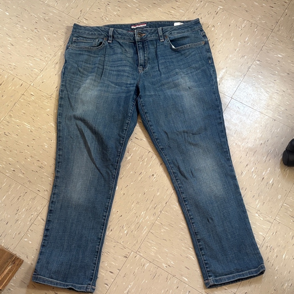 Tommy Hilfiger Women's Straight Leg Blue Jeans